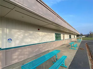 School building exterior painted by Plata Painting co in Roseville CA
